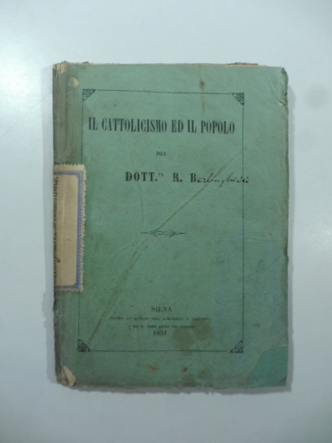 Il cattolicismo ed il popolo del dottore R.B.